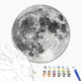 Картина за номерами - Місяць