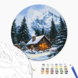 Картина за номерами - Казкова хатинка в лісі