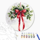 Картина за номерами - Різдвяна омела