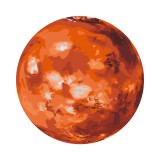 Картина за номерами "Марс photo by NASA (Розмір L)" RC00105 ⌀40 см