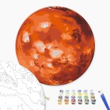 Картина за номерами "Марс photo by NASA (Розмір L)" RC00105 ⌀40 см