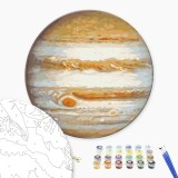 Картина за номерами "Юпітер photo by NASA (Розмір L)" RC00107 ⌀40 см