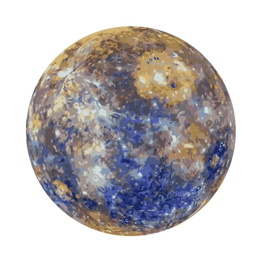 Картина за номерами "Меркурій photo by NASA (Розмір L)" RC00108 ⌀40 см