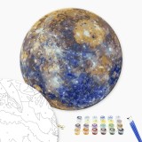 Картина за номерами "Меркурій photo by NASA (Розмір L)" RC00108 ⌀40 см