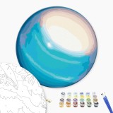 Картина за номерами "Уран photo by NASA (Розмір L)" RC00109 ⌀40 см