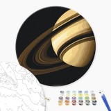 Картина за номерами "Сатурн photo by NASA (Розмір L)" RC00110 ⌀40 см