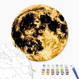 Картина по номерам - Золотая полная луна