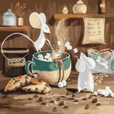 Картина за номерами "Какао для мишок @artdi.ua" SBS014 40×40 см