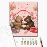 Картина за номерами "Мелодія кохання @artdi.ua" SBS016 40×40 см