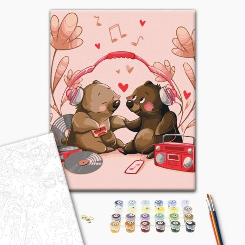 Картина за номерами "Мелодія кохання @artdi.ua" SBS016 40×40 см