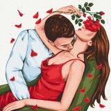 Картина за номерами "Поцілунок троянди © Alla Berezovska" SBS036 40×40 см