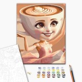 Картина по номерам - Ballerina Cappuccino