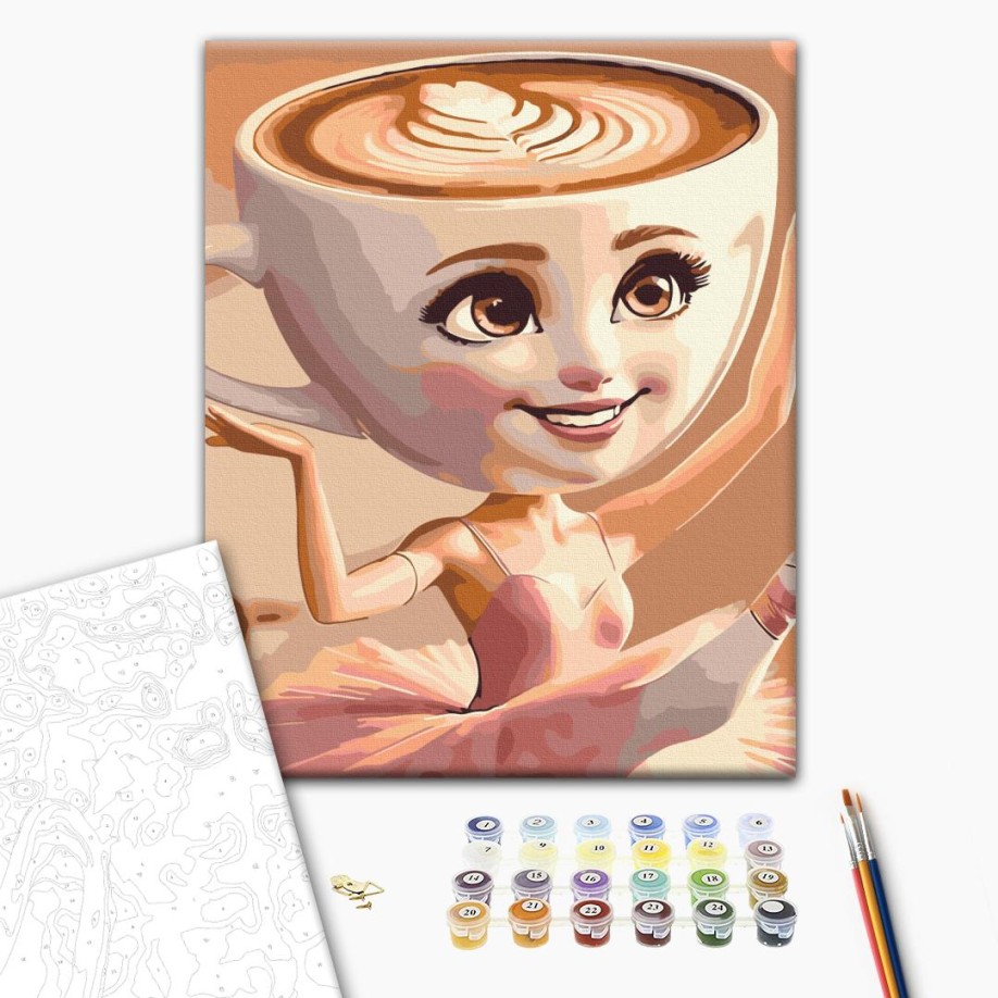 Картина по номерам - Ballerina Cappuccino
