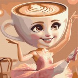 Картина по номерам - Ballerina Cappuccino