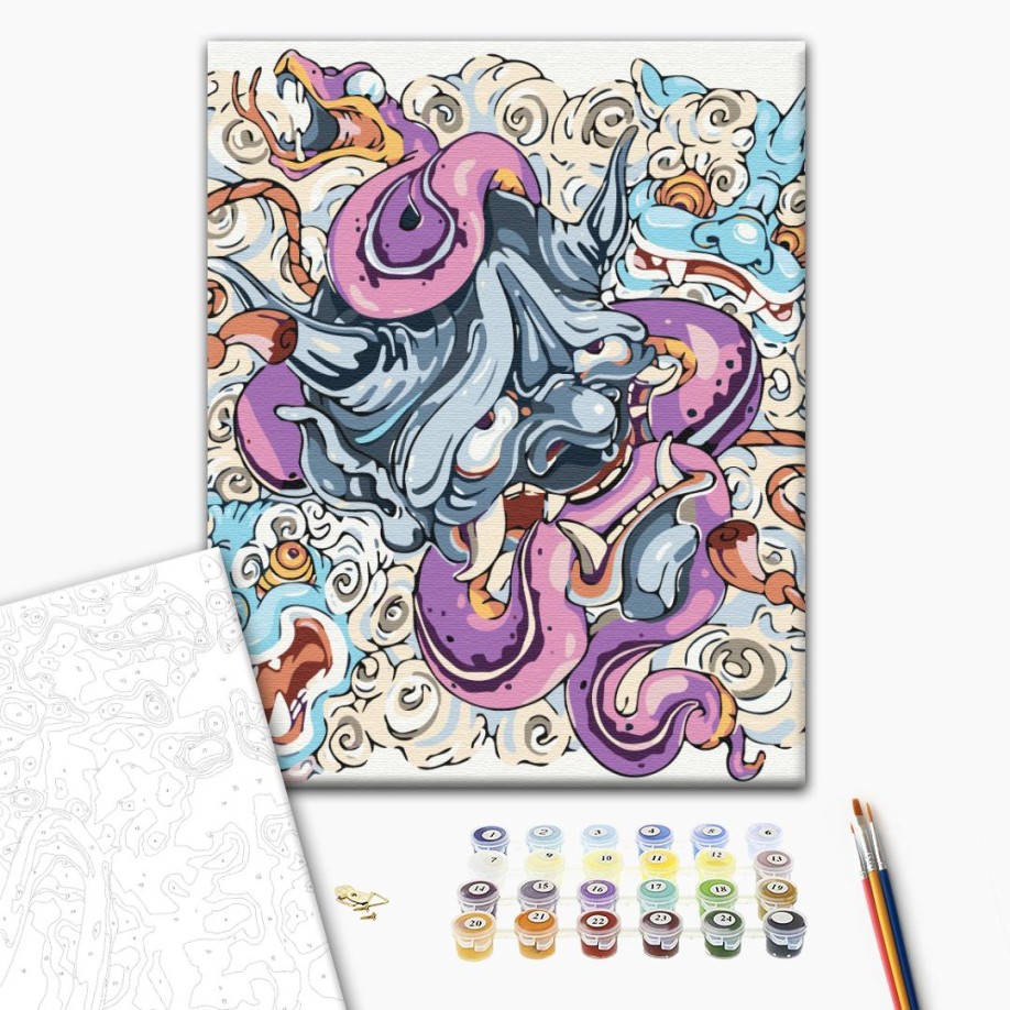 Картина за номерами - Hannya © Христина Тужук