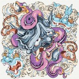 Картина за номерами - Hannya © Христина Тужук