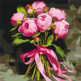 Картина по номерам - Натюрморт с пионами