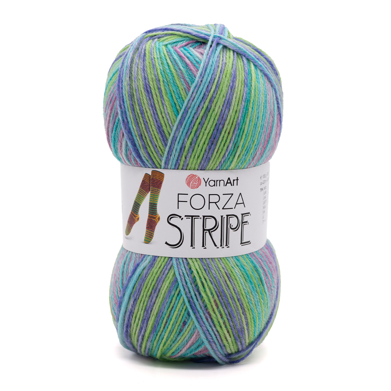フェレナリラックスフェイス YarnArt Forza Stripe, 2804